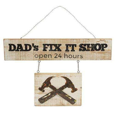 Dad's Fix It Shop Sign - The Fox Decor